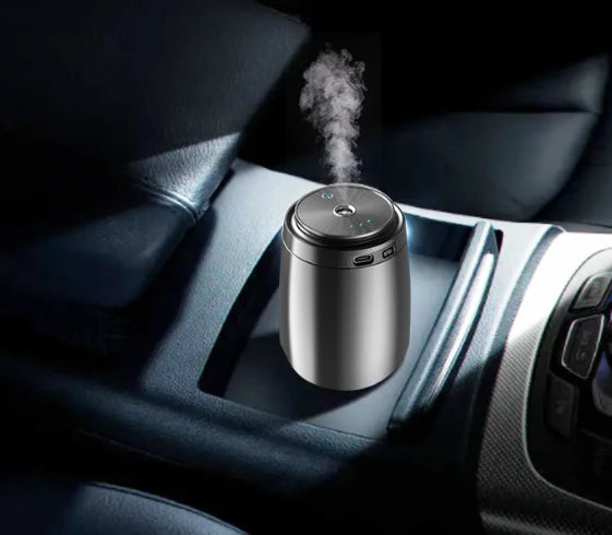 Compact aroma diffuser used inside a car